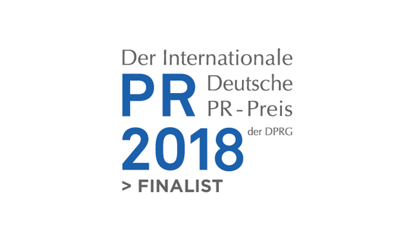 Logo Finalist PR-Preis 2018 der DPRG
